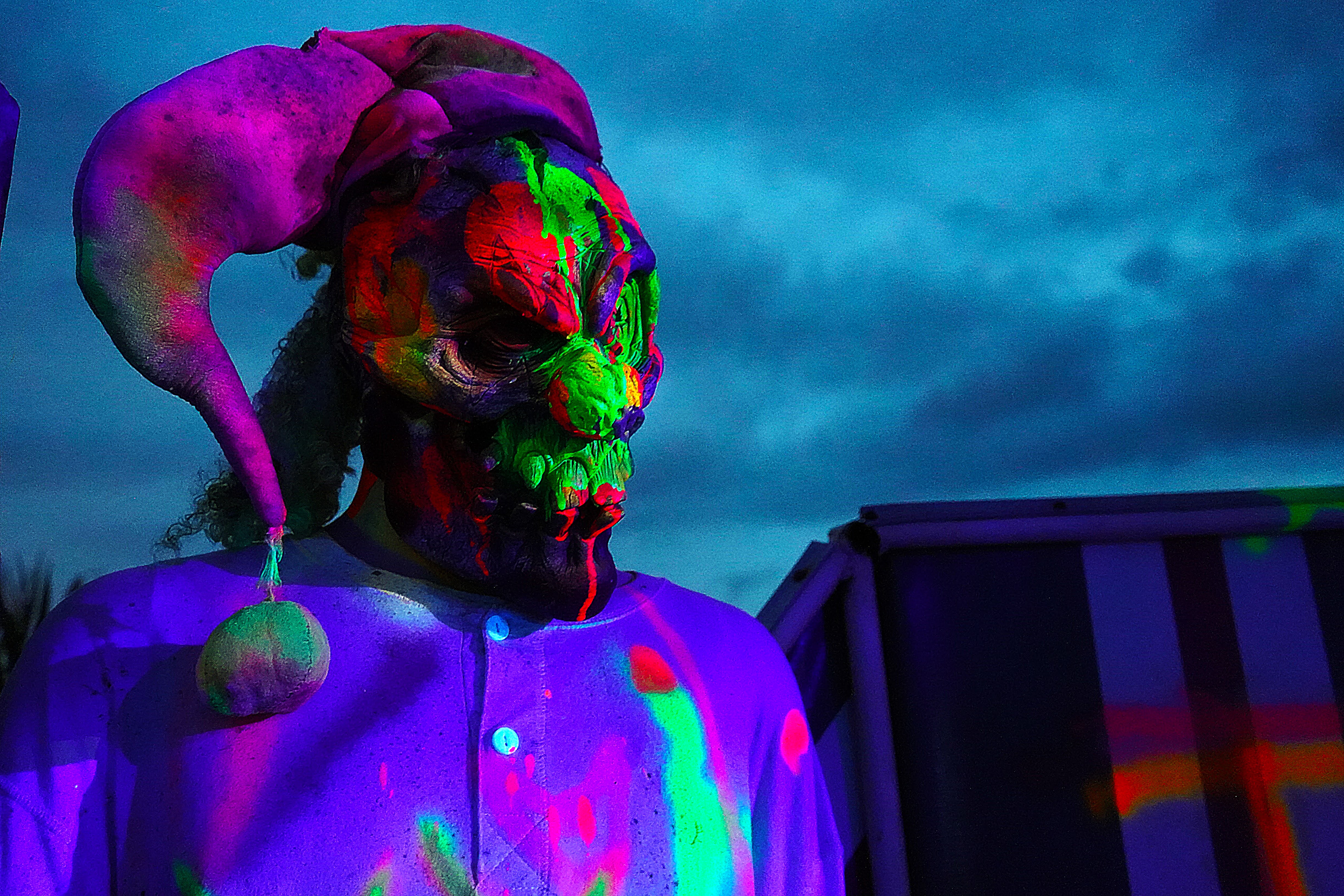 Clown at Buckland Haunted Farm